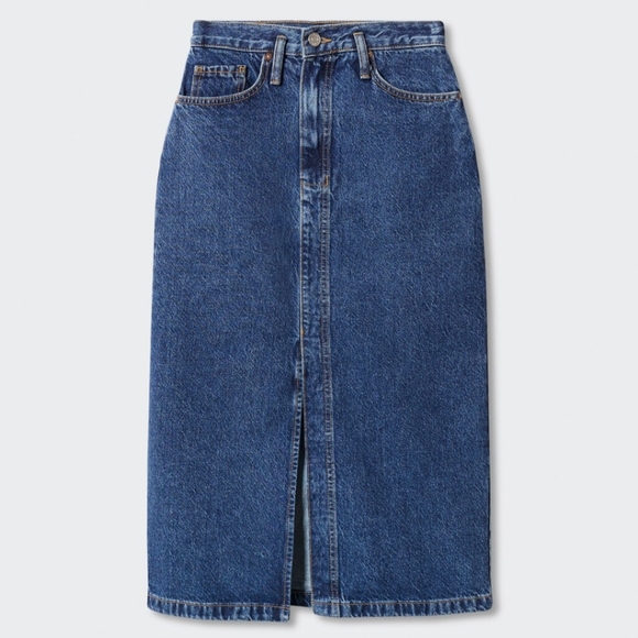 Mango Demim Midi Skirt - Picture 1 of 5